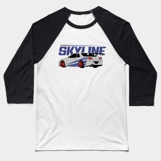 Nissan Skyline GTR R34 Baseball T-Shirt